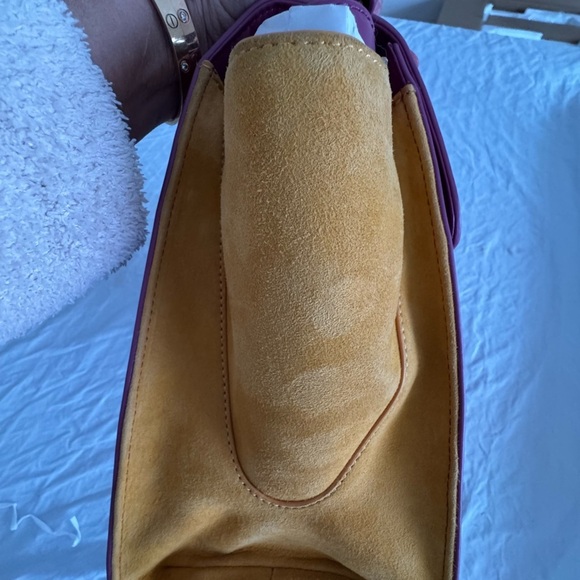 Zac Posen Leather Purple n Yellow Large Hand n Shoulder Bag. NWOT - Picture 15 of 17